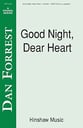 Good Night, Dear Heart SATB choral sheet music cover